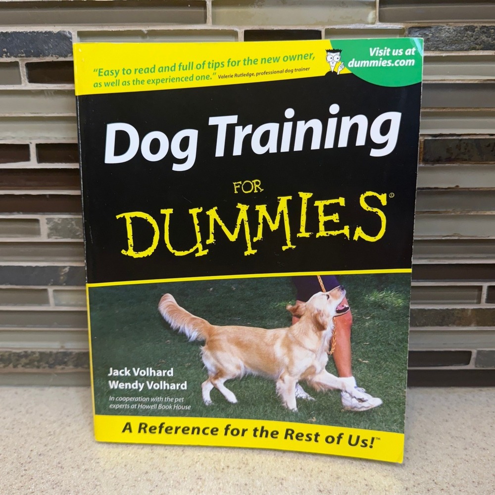 Dog Training For Dummies Jack Volhard Wendy Volhard Paperback Pet Care Guide